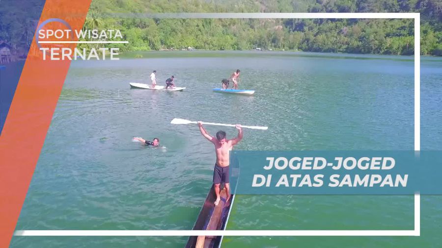 Menaiki Sampan dan Bergoyang, Keseruan Tantangan Danau Ngade Ternate