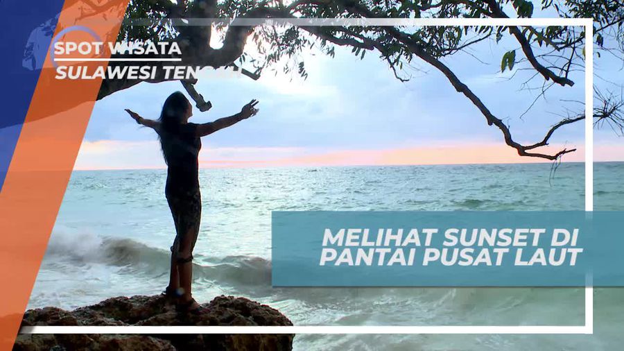 Menikmati Keindahan Panorama Sunset  di Pantai Pusat Laut Donggala