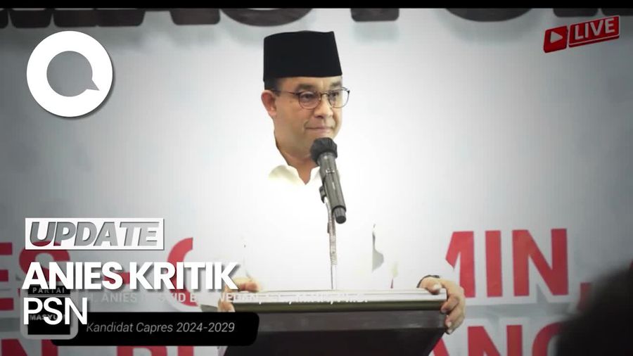 Anies Kritik Proyek Strategis Nasional Titipan Kanan-Kiri