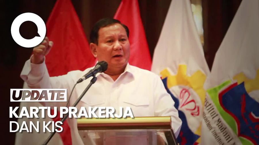 Prabowo Janji Lanjutkan Prakerja-Kartu Indonesia Sehat Jika Menang Pilpres