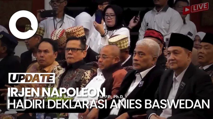 Momen Irjen Napoleon Hadiri Acara Partai Masyumi Dukung Anies Baswedan