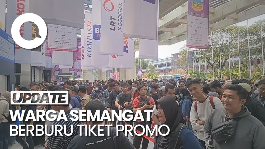 Semangat Warga Berburu Promo Tiket Kereta di Hub Space 2023 