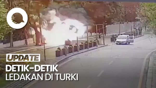 Rekaman CCTV Teroris Meledakkan Diri di Ibu Kota Turki!