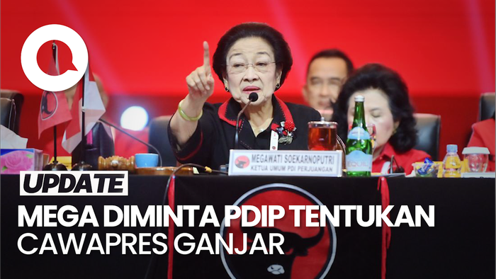 Rakernas PDIP Amanatkan Megawati Tentukan Cawapres Ganjar
