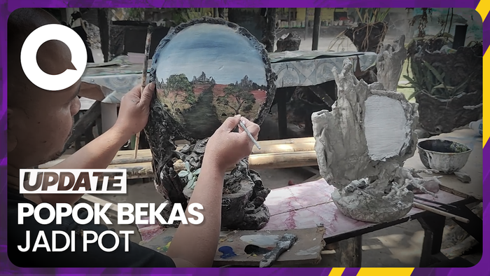 Saat Popok Bekas Disulap Jadi Karya Seni