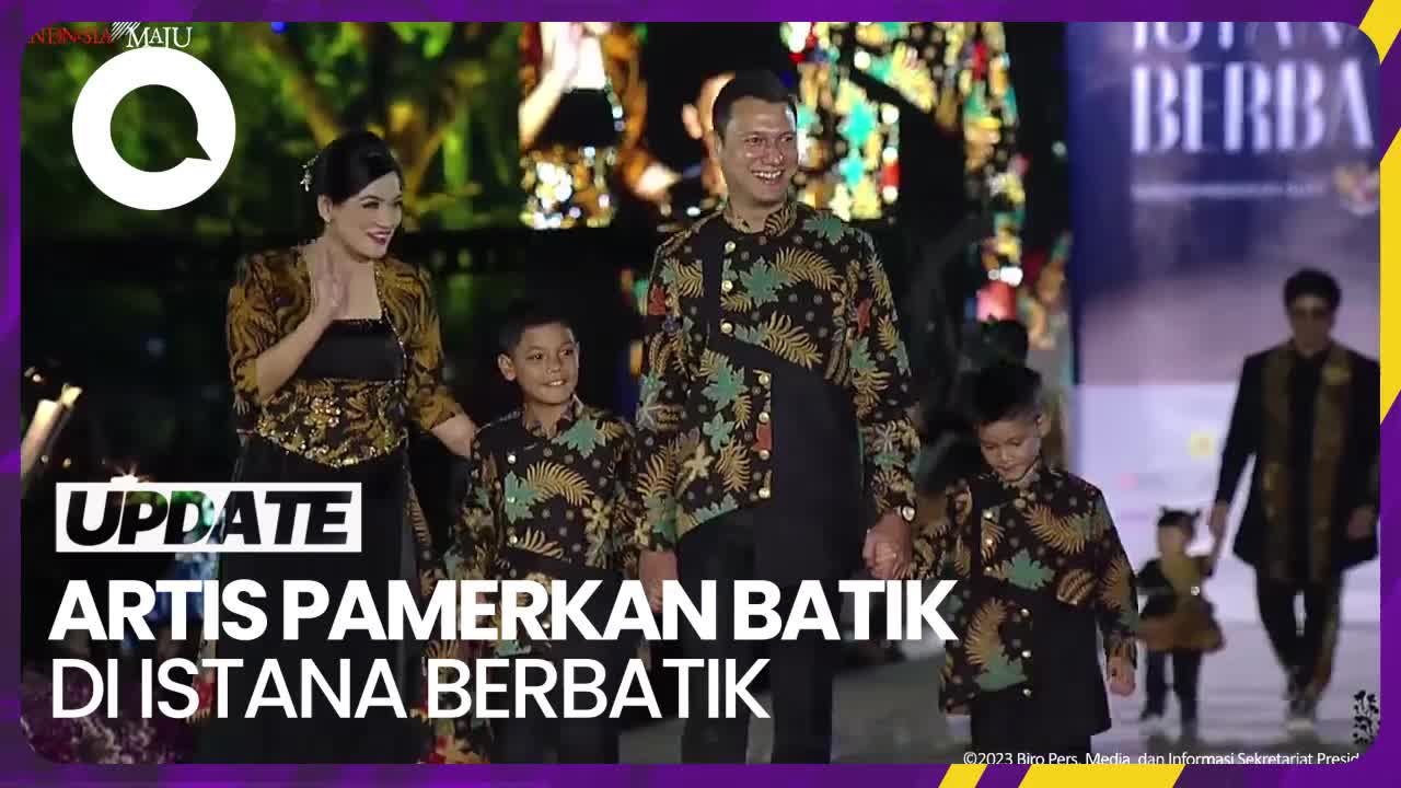 Gaya Artis Pamerkan Batik Bersama Keluarga Di Istana Berbatik