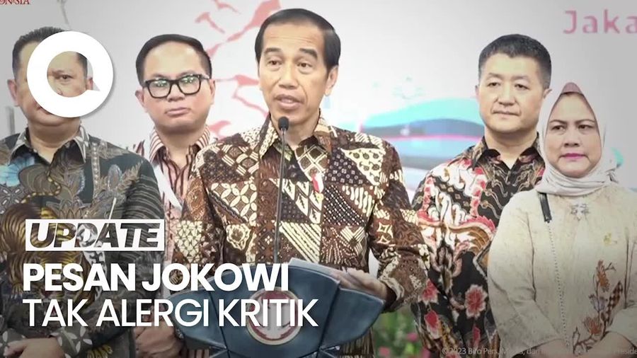 Resmikan Kereta Cepat, Jokowi Minta Tak Alergi Terhadap Kritik