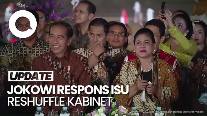 Ekspresi Jokowi Ditanya Isu Bakal Kembali Reshuffle Kabinet
