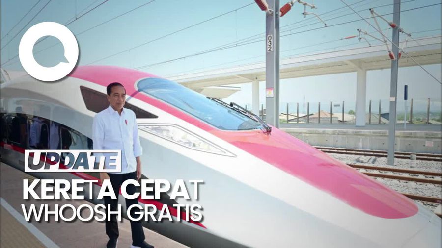 Kereta Cepat Whoosh Gratis Sampai Pertengahan Oktober