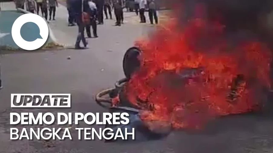 Keluarga Eks Brimob yang Tewas di Tambang Geruduk Polres Bangka Tengah
