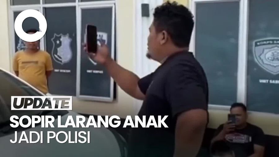 Heboh Sopir Truk di Jambi Larang Anak Jadi Polisi di Hadapan Polisi