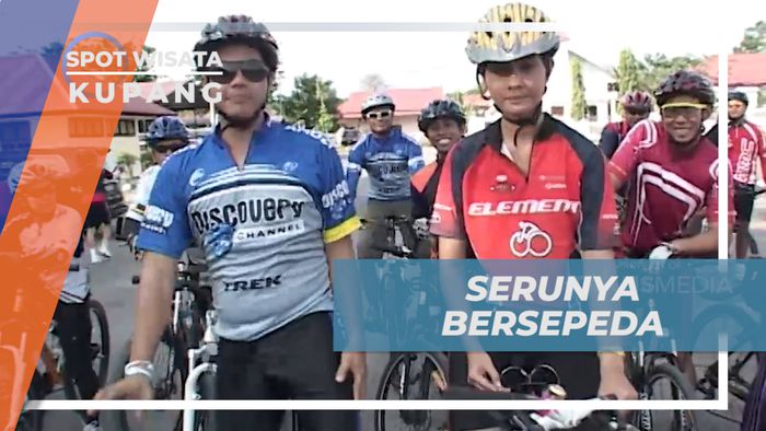 Serunya Bersepeda Ramai-ramai Mengelilingi Kota Kupang