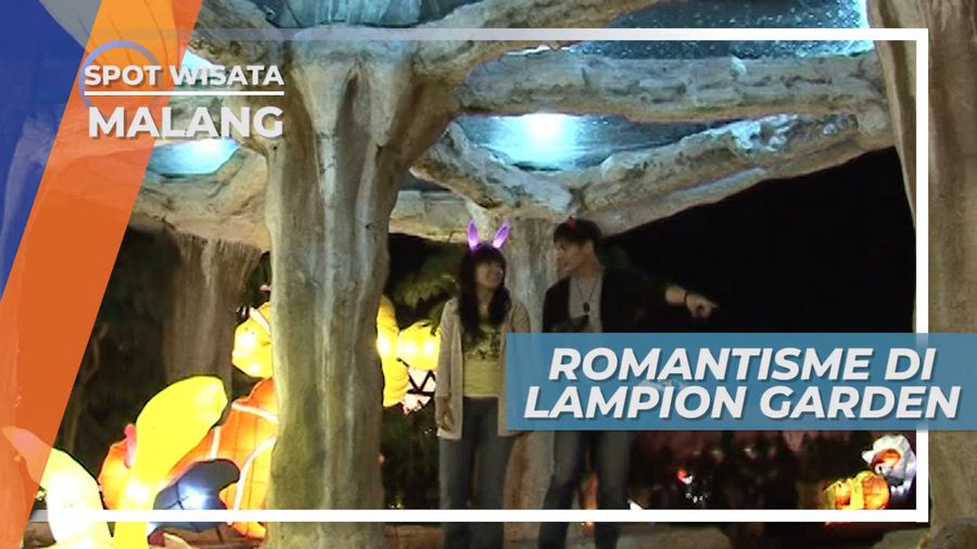 Menikmati Suasana Romantis di Antara Lampu Warna-warni Taman Lampion, Kota Batu
