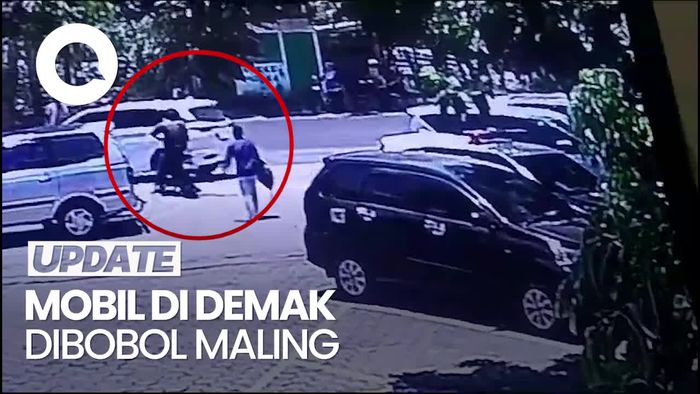 Terekam CCTV! Maling Bobol Mobil di Demak, Uang Rp 90 Juta Digondol
