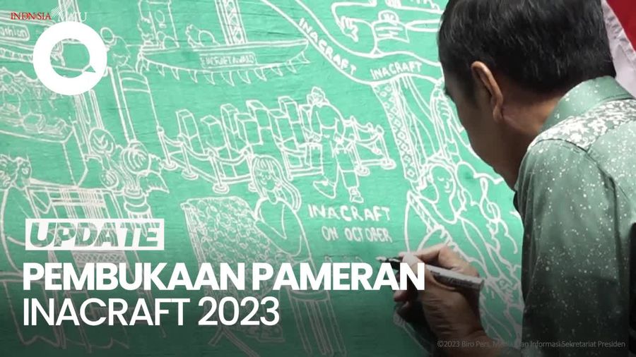 Buka Pameran Inacraft, Jokowi Berharap Omzet Semakin Besar
