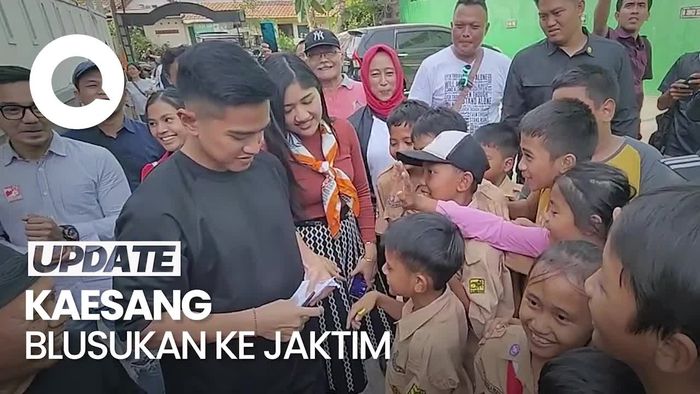 Ditemani Erina Gudono, Kaesang Blusukan ke Cipinang Melayu Jaktim