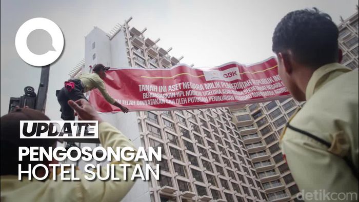 Pengelola GBK Pasang Spanduk Pengosongan Hotel Sultan