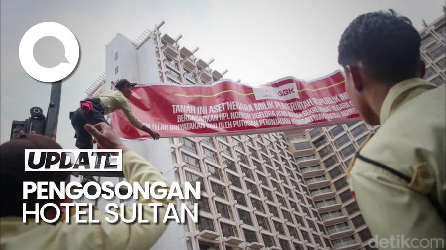 Pengelola GBK Pasang Spanduk Pengosongan Hotel Sultan
