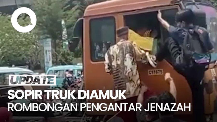 Heboh Sopir Truk Diamuk Rombongan Pengantar Jenazah di Cilincing Jakut
