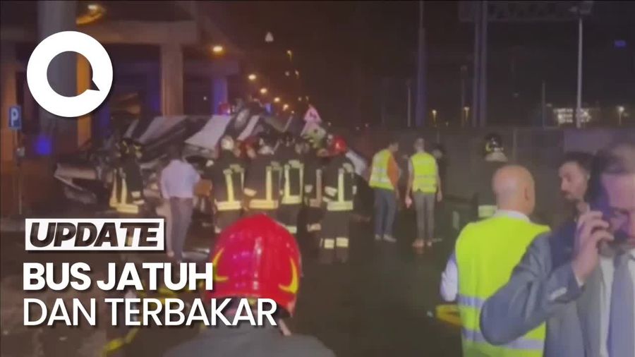 21 Orang Tewas Akibat Bus Jatuh dari Jalan Layang di Italia