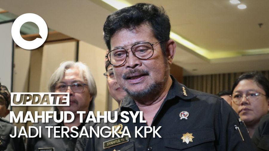 Mahfud Dapat Informasi Mentan SYL Tersangka KPK: Sudah Lama