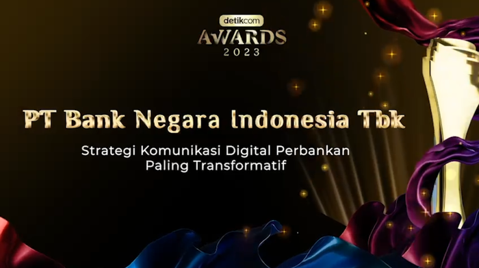 Detikcom Award 2023: Bank Negara Indonesia Raih Penghargaan Strategi Komunikasi Paling Transformatif