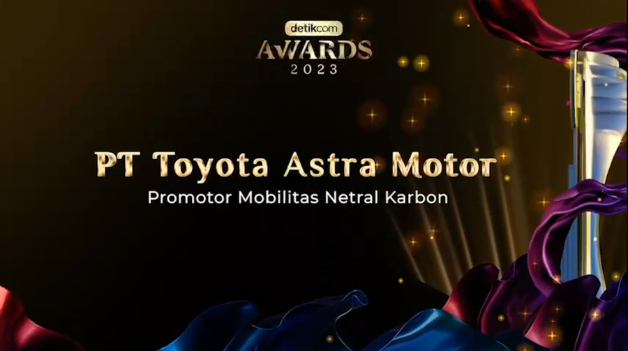 Detikcom Award 2023: Toyota Astra Motor Raih Penghargaan Promotor Mobilitas Netral Karbon