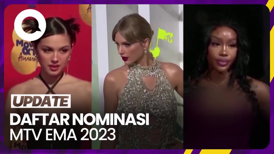 Taylor Swift Pimpin Nominasi Terbanyak di MTV EMA 2023