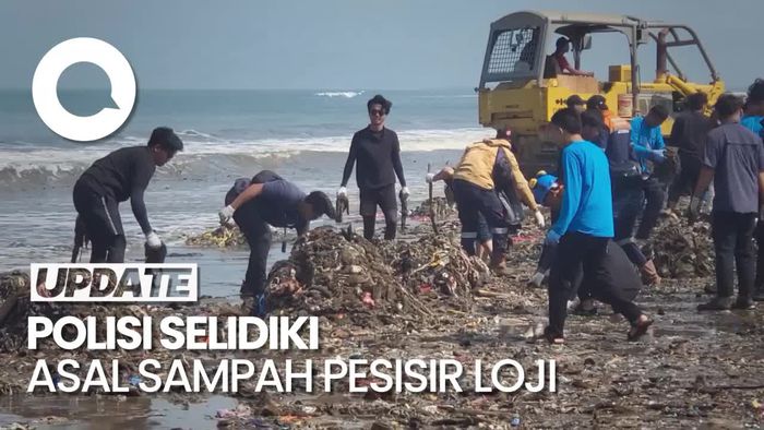 Polisi Bentuk Tim Gabungan Selidiki Asal Sampah Pesisir Loji Sukabumi