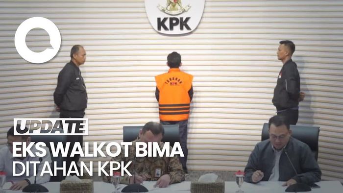 KPK Tahan Eks Walkot Bima Terkait Kasus Dugaan Gratifikasi