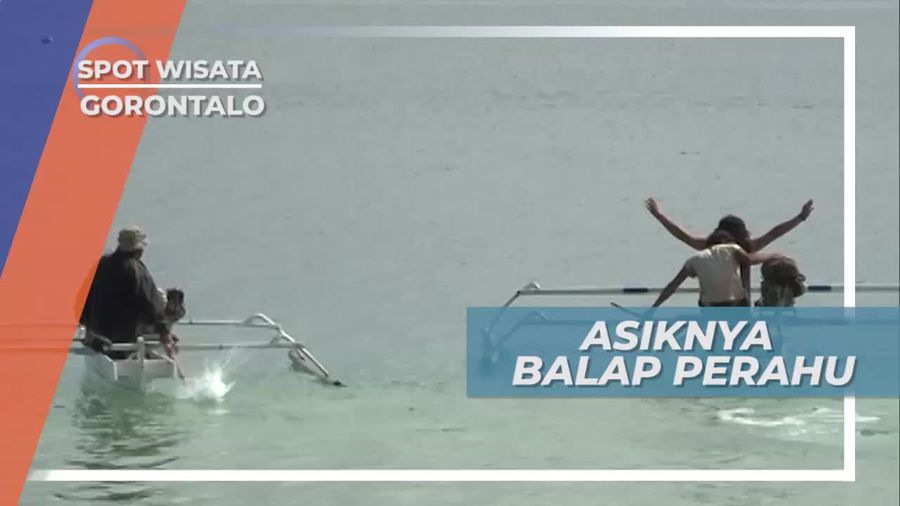 Serunya Adu Cepat Balap Perahu di Pulau Mohingito, Gorontalo