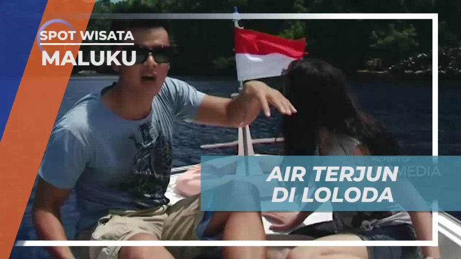 Sensasi Dingin Bermain di Air Terjun Loloda Maluku