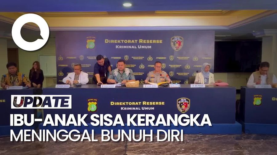 Polisi Ungkap Ibu-Anak Sisa Kerangka di Depok Tewas Bunuh Diri