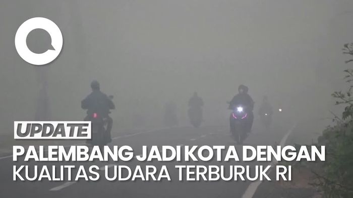 Diterpa Karhutla, Kualitas Udara Palembang Tak Sehat