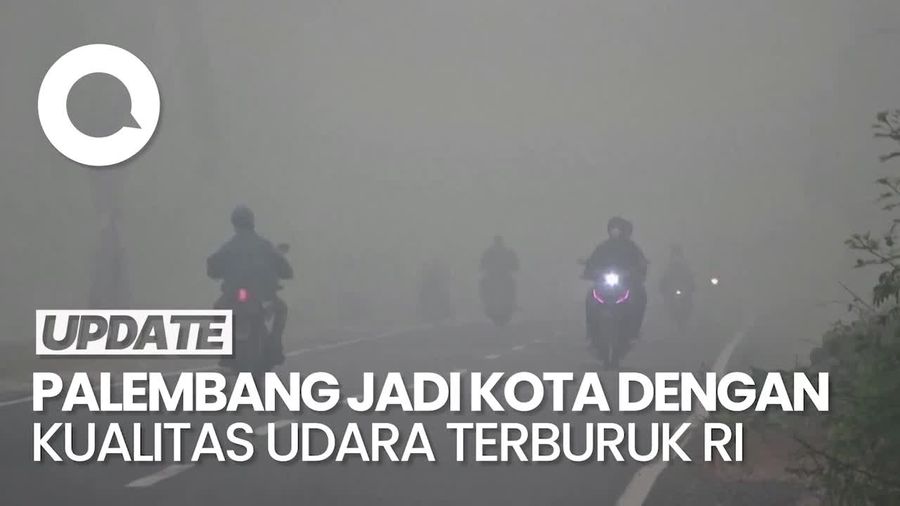 Diterpa Karhutla, Kualitas Udara Palembang Tak Sehat