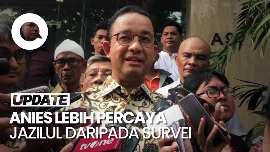 Elektabilitas Rendah di Survei, Anies: Saya Lebih Percaya Jazilul