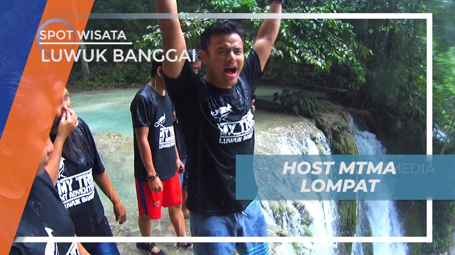 Air Terjun Piala Luwuk Binggai, Tantangan Seru Melompat Dari Atas Batu