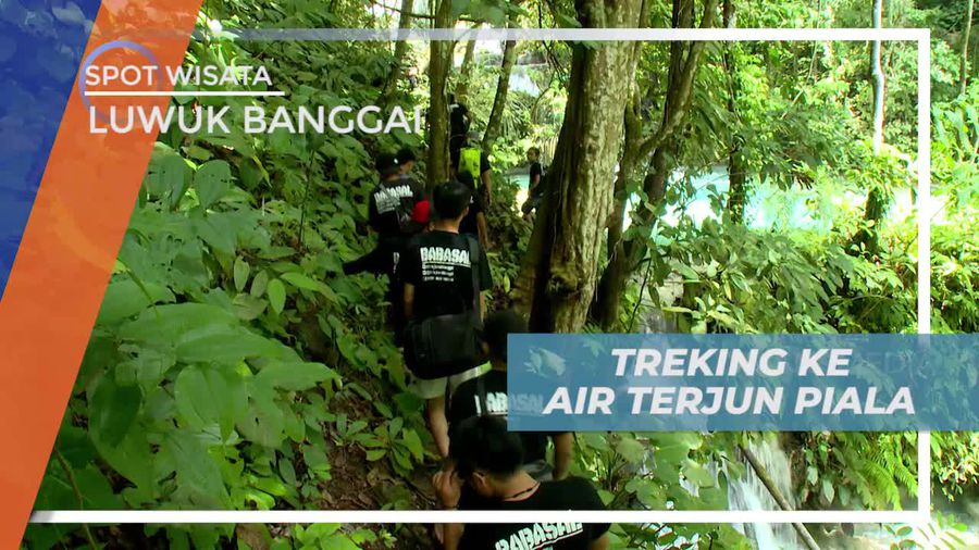 Melintasi Tangga Curam Menuju Air Terjun Piala Luwuk Binggai