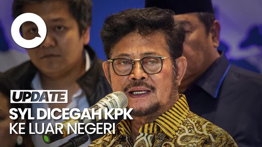 SYL Mundur dari Kursi Menteri, SYL Dicegah KPK ke Luar Negeri