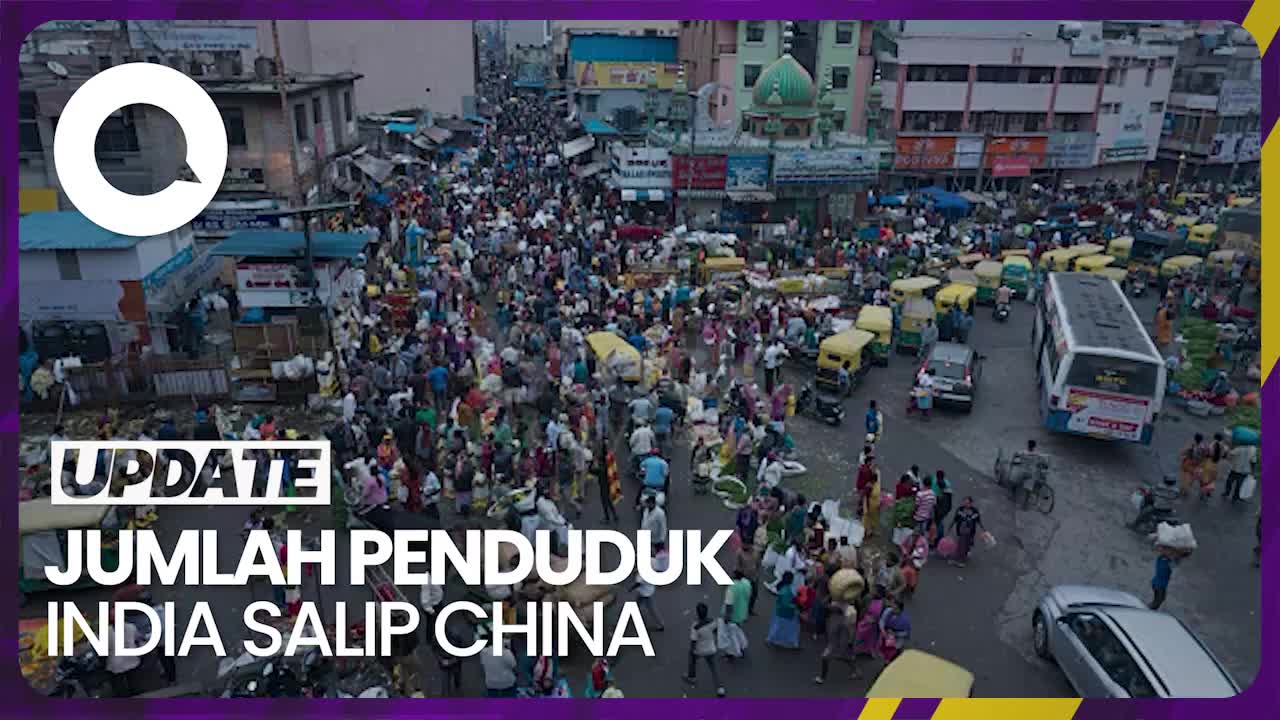 Salip China, India Posisi 1 Jumlah Penduduk Terbanyak