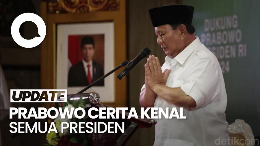 Prabowo Ngaku Kenal Semua Presiden: Tukang Pijit Gus Dur-Diajak Makan Mega