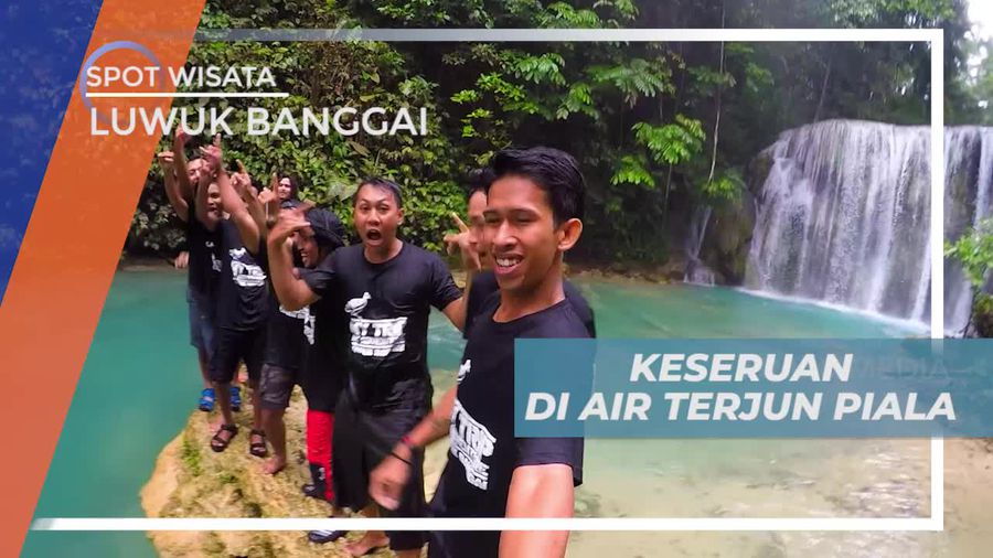 Air Terjun Piala Luwuk Binggai, Menikmati Sensasi Segar Dengan Berenang