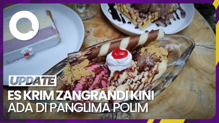 Mencicipi Es Krim Legendaris Zangrandi di Panglima Polim