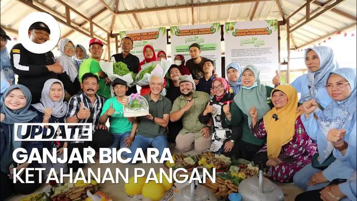 Kunjungi Taman Agro Eduwisata di Jakbar, Ganjar Bicara Ketahanan Pangan