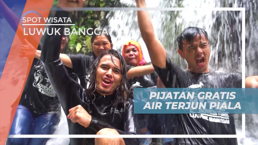 Air Terjun Piala Luwuk Binggai, Merasakan Pijatan Alami