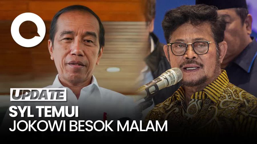 Jokowi dan SYL Bakal Bertemu di Istana Besok Malam