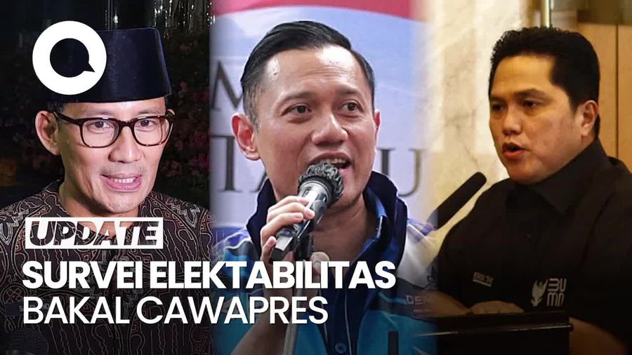 Survei Cawapres Poltracking: Erick Thohir Unggul, Disusul Sandiaga-AHY