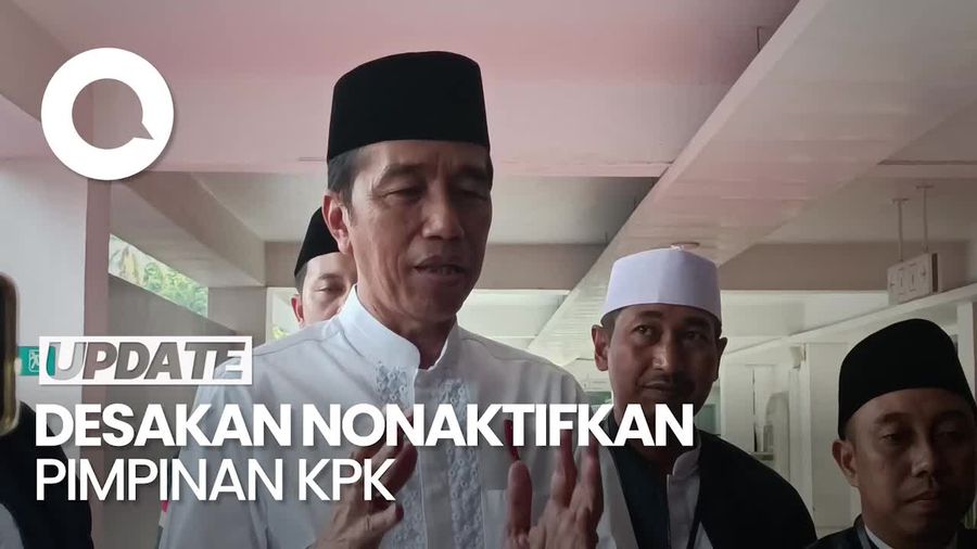 Jokowi soal Desakan Nonaktifkan Pimpinan KPK Buntut Isu Pemerasan