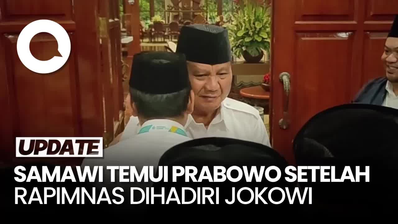 Relawan Samawi Lanjut Ketemu Prabowo, Pakai Jaket '2024 Manut Jokowi'