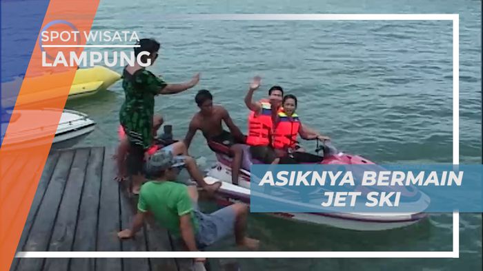 Pacu Adrenalin, Seru-seruan Tancap Gas Bermain Jetski, Lampung